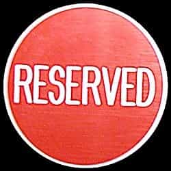 Reserved Button For Poker Gaming Table