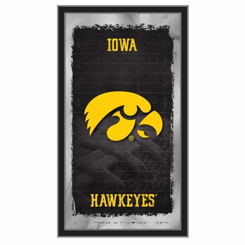 Iowa 15" X 26" Football Mirror By Holland Bar Stool Company