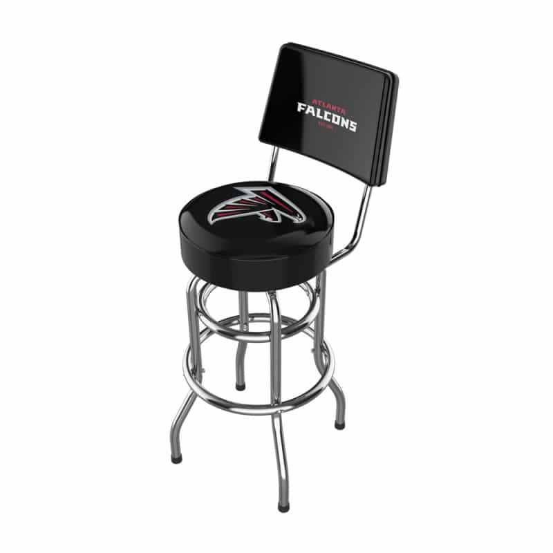 Atlanta Falcons Chrome Barstool W/Back