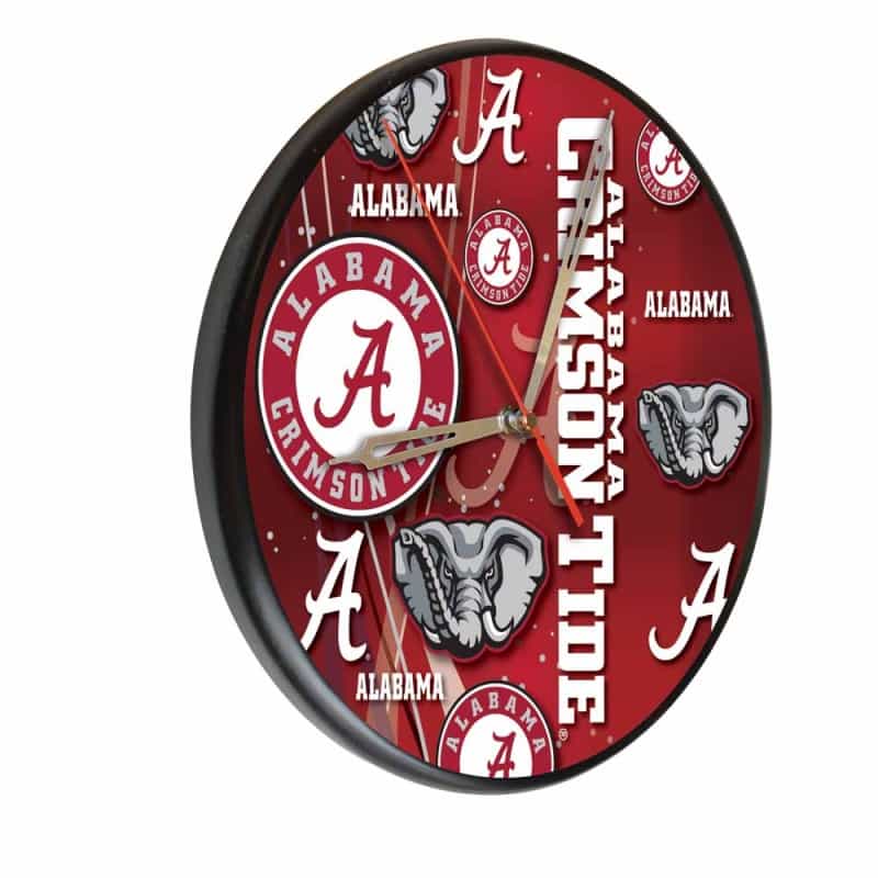 Alabama Digitally Printed Wood Clock By The Holland Bar Stool Co