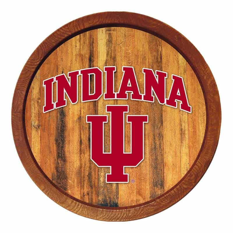 Indiana Hoosiers: "Faux" Barrel Top Sign