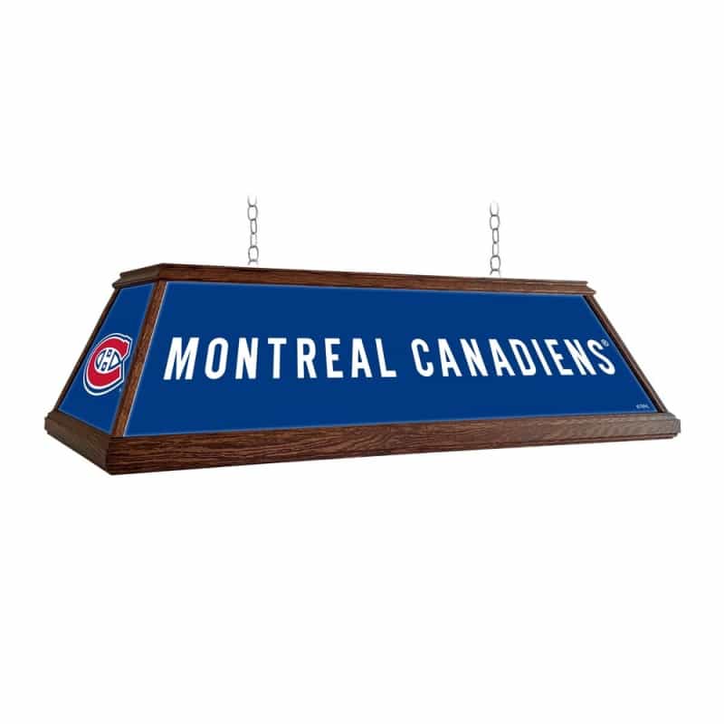 Montreal Canadiens: Premium Wood Pool Table Light