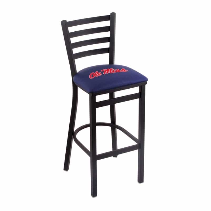 L004 Ole' Miss 25" Stationary Counter Stool With Black Wrinkle Finish