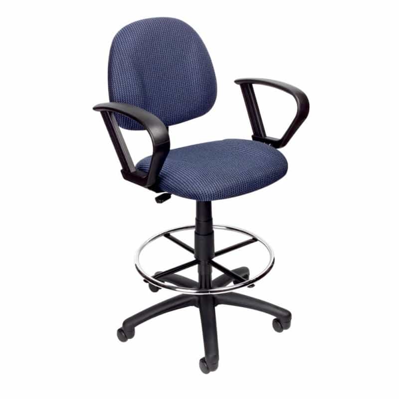 Boss Drafting Stool (B315-Be) W/Footring And Loop Arms