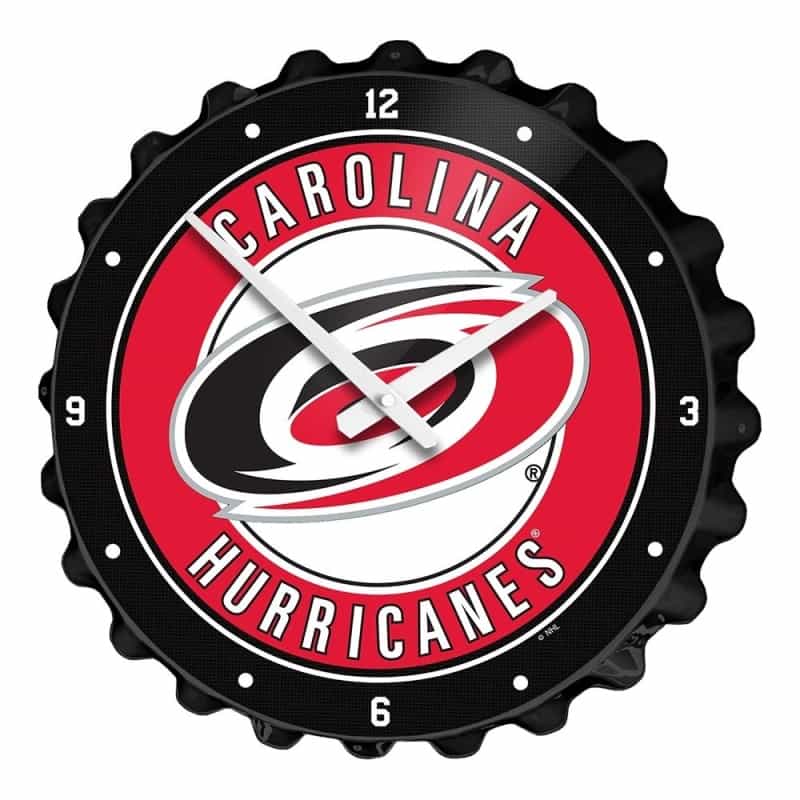 Carolina Hurricanes: Bottle Cap Wall Clock