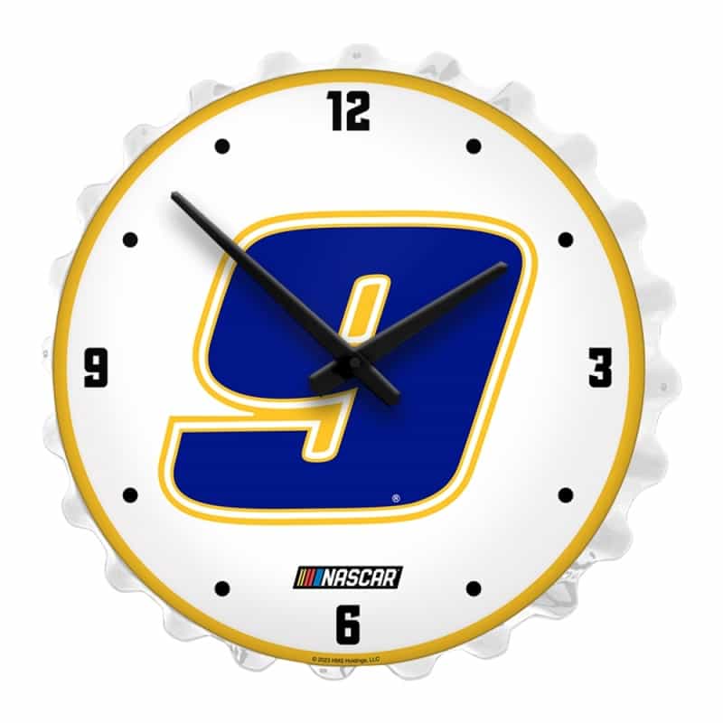 Chase Elliott: Bottle Cap Lighted Wall Clock