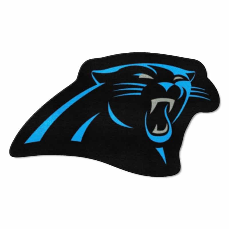 Carolina Panthers Mascot Rug - Panther Head Primary Logo