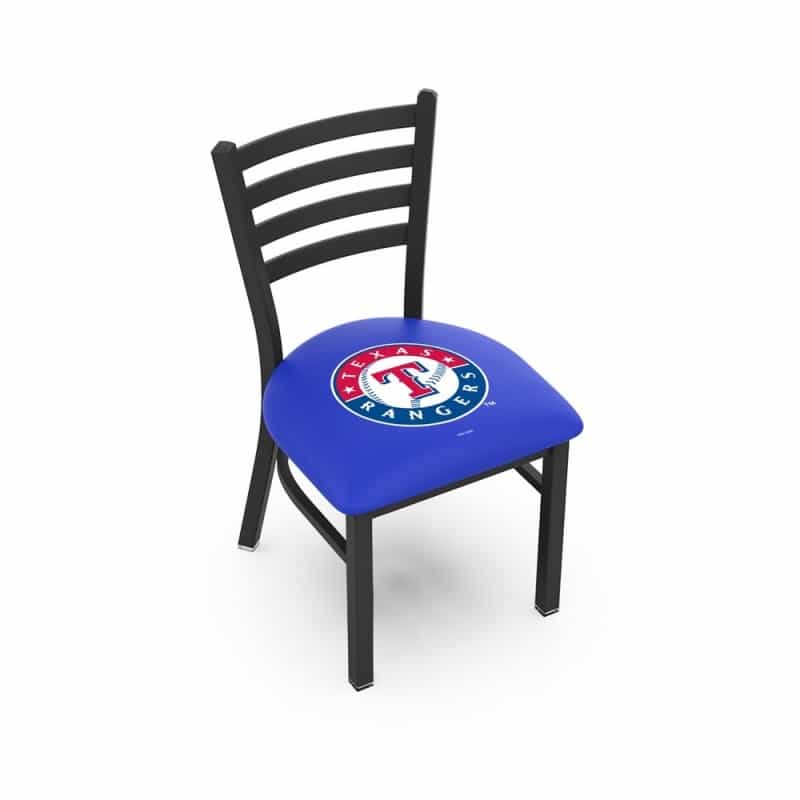 L00418 Texas Rangers 18" Chair With Black Wrinkle Finish