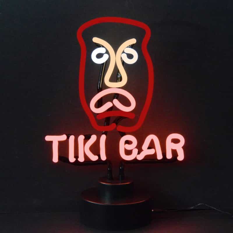 Tiki Bar Neon Scuplture 9" X 16" X 6"