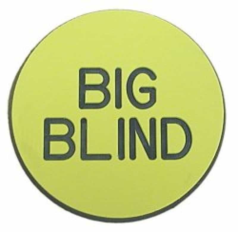 Big Blind Button For Poker Game