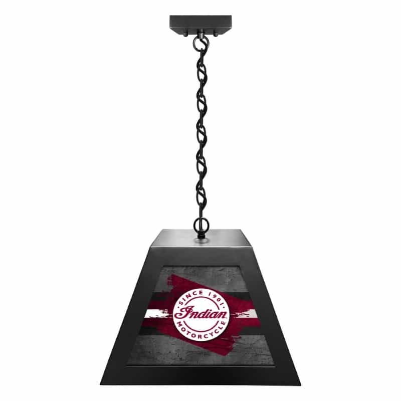 Indian Motorcycle Pendant Box Light By Holland Bar Stool Company