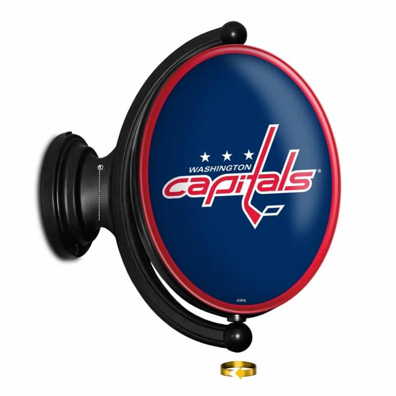 Washington Capitals: Original Oval Illuminated Rotating Wall Sign