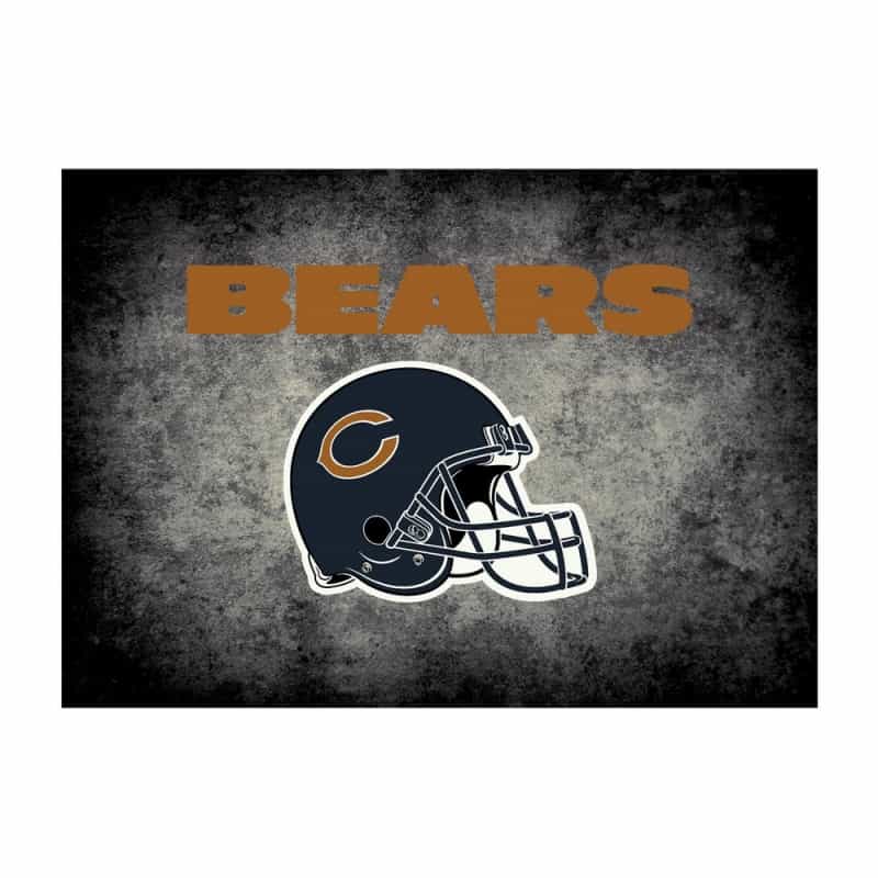Chicago Bears 6'X8' Distressed Rug