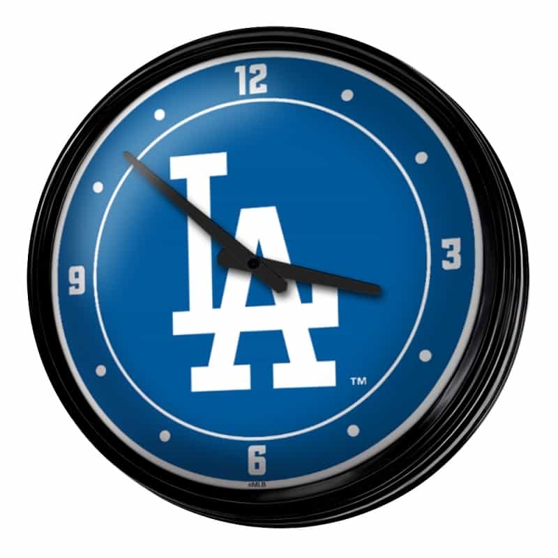 Los Angeles Dodgers: Logo - Retro Lighted Wall Clock