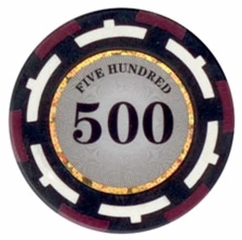 Z-Pro Poker Series Poker Chip $500 13.5G Sold By The Roll