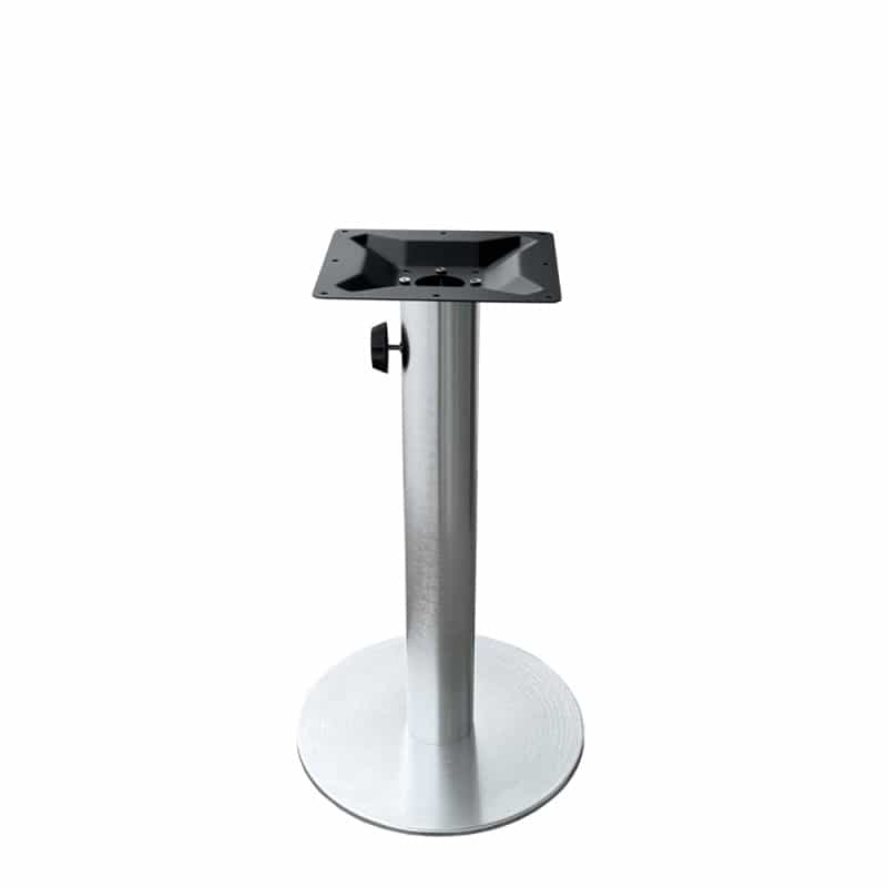 Od219 Brushed Aluminum Indoor/Outdoor 29" Height Umbrella Hole Table Base With 18" Diameter Round Foot By Hbs