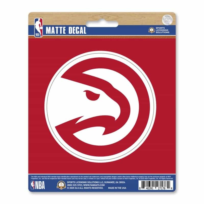 Atlanta Hawks Matte Decal Sticker