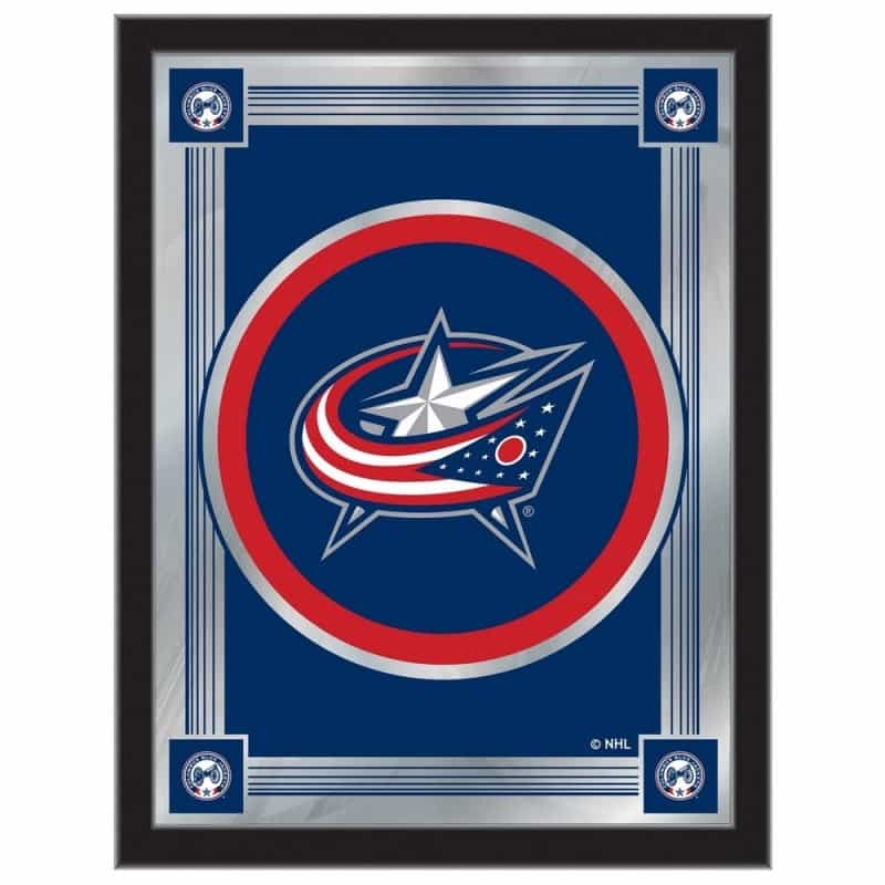 Columbus Blue Jackets 17" X 22" Logo Mirror By Holland Bar Stool Company