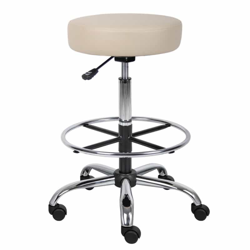 Boss Caressoft Medical/Drafting Stool In Beige