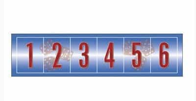 Chuck-A-Luck Laydown - 15 X 48 Inch
