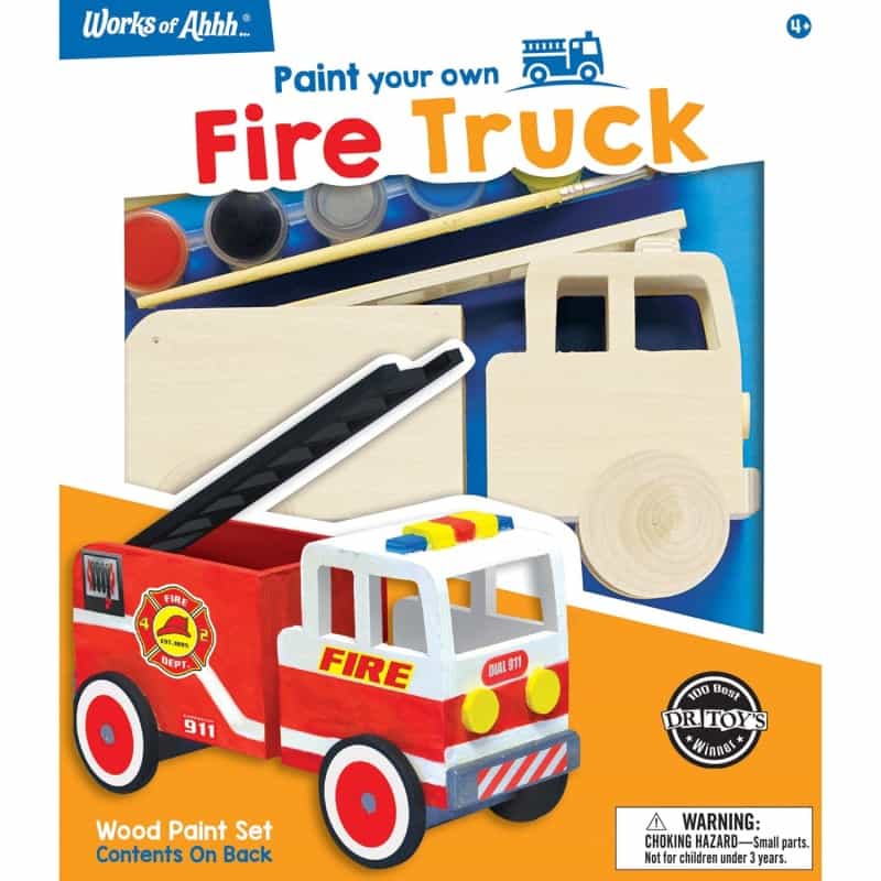 Firetruck - Wood Paint Kit