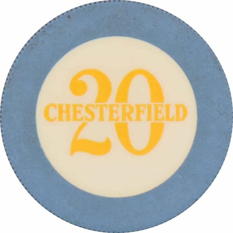 Chesterfield Club Illegal Casino Detroit Michigan $20 Chip