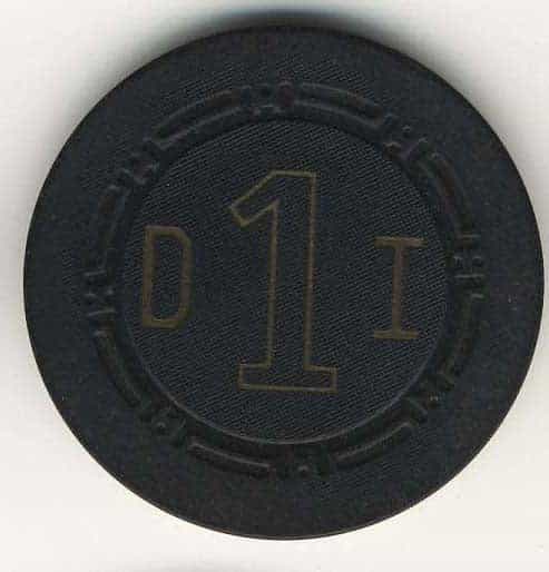 Desert Inn Casino Las Vegas Nevada Roulette Chip 1958 Black
