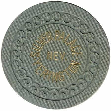 Silver Palace Casino Yerington Nevada Gray Roulette Chip 1930s