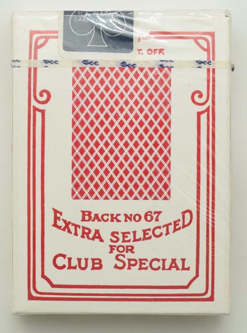 Vintage Bee Club Special No. 92 Uspc Seal New Red Playing Card Deck