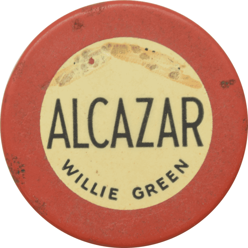Alcazar Card Room San Diego California Red Chip