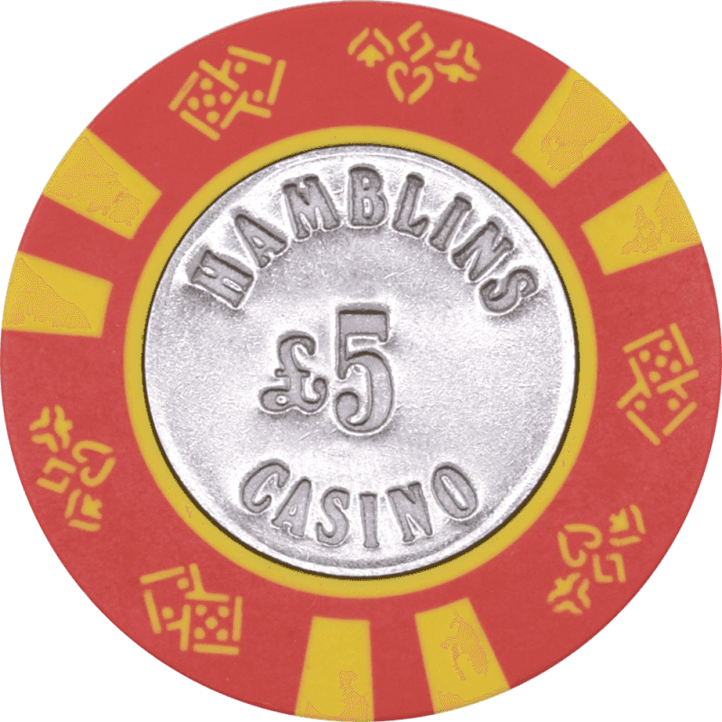 Hamblins Casinos Liverpool United Kingdom Uk £5 Chip