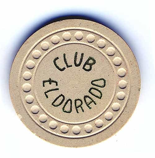 Club El Dorado Casino Las Vegas Nevada $100 Chip 1948