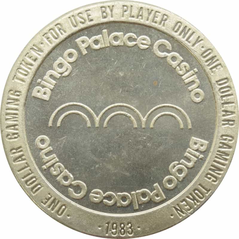 Bingo Palace Casino Las Vegas Nv $1 Token 1983