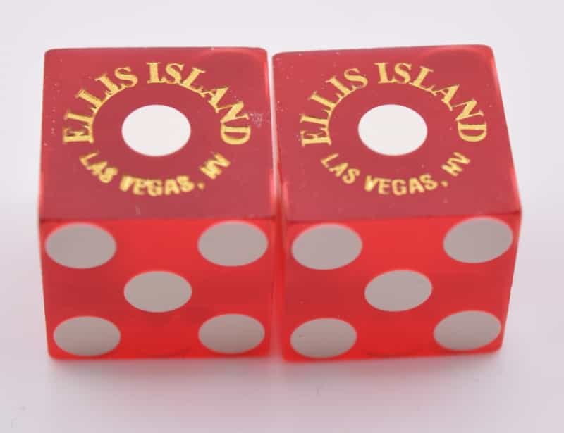 Ellis Island Casino Las Vegas Nevada Pair Of Dice