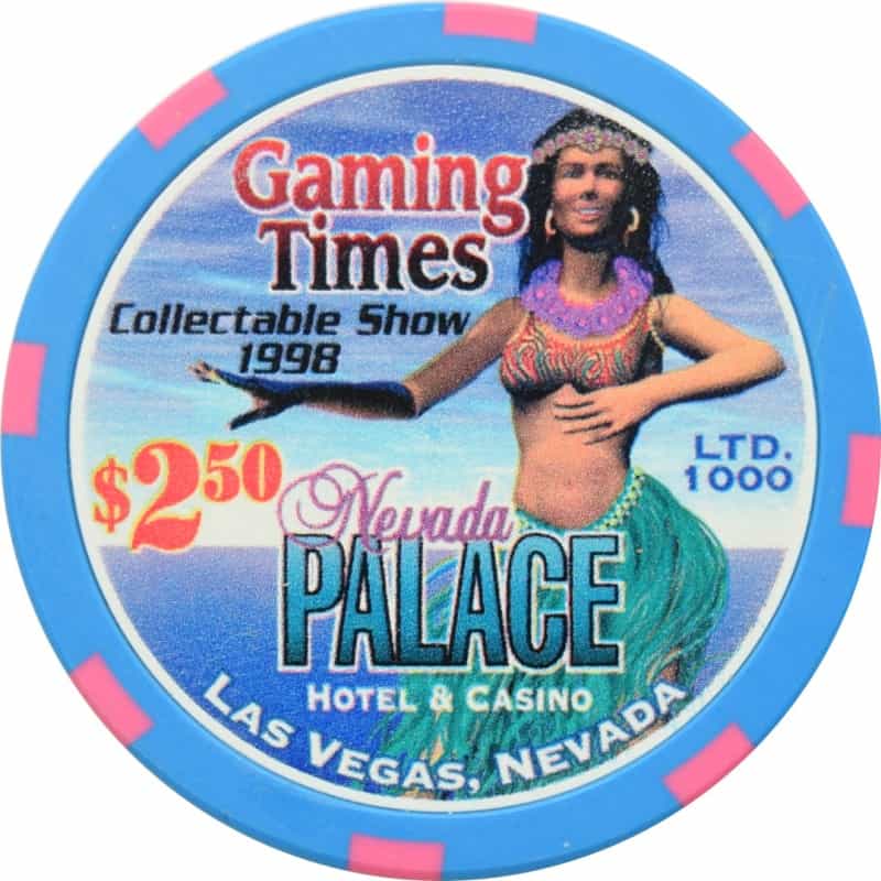 Nevada Palace Casino Las Vegas Nevada $2.50 Gaming Time Collectable Show Chip 1998