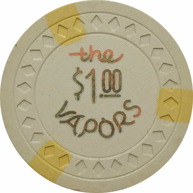 The Vapors Illegal Casino $1 Chip Hot Springs Arkansas Diamond Mold