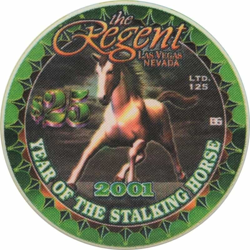 The Regent Casino Las Vegas Las Vegas $25 Year Of The Stalking Horse Chip 2001