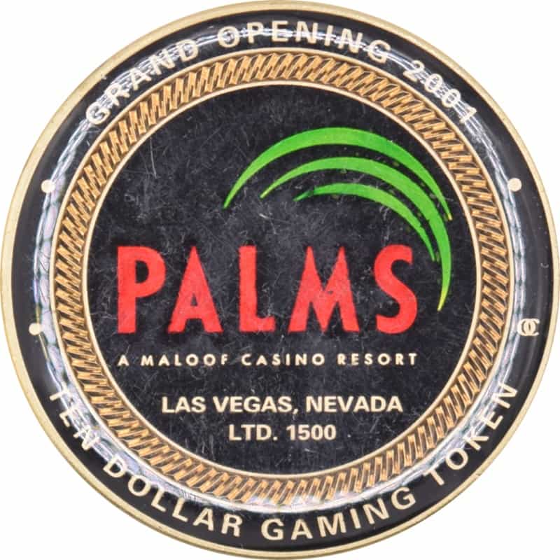 Palms Casino Las Vegas Nevada $10 Grand Opening Token 2001