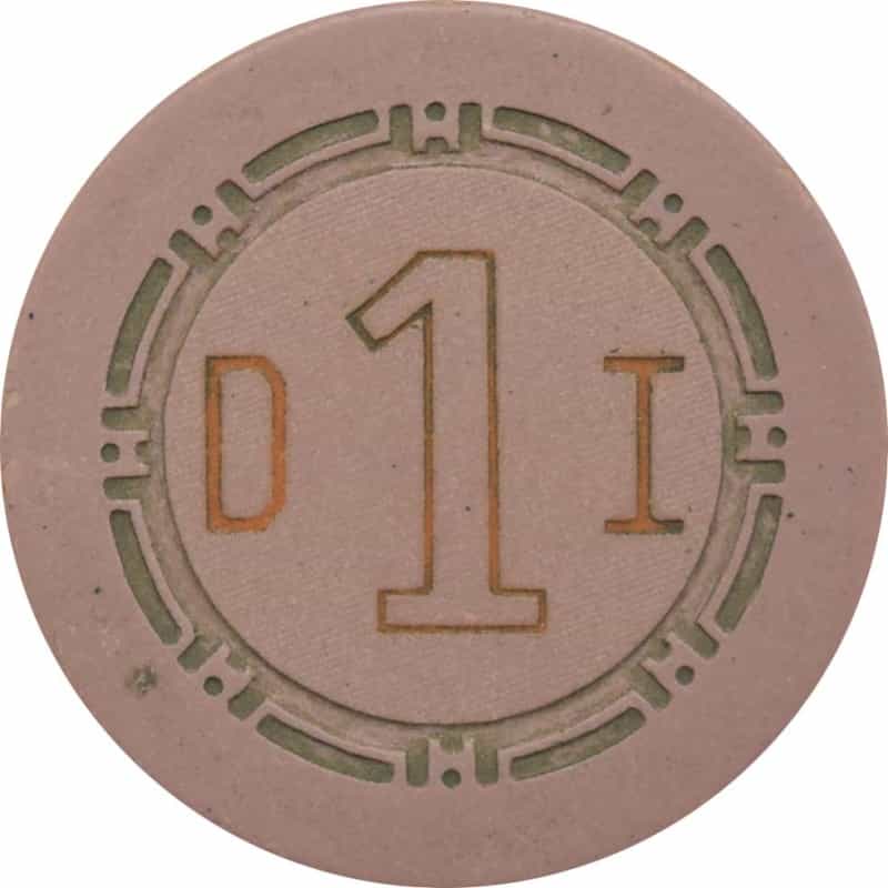 Desert Inn Casino Las Vegas Nevada Roulette Table 1 Pink Chip 1958