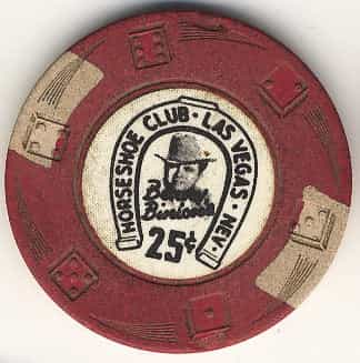Horseshoe Club Casino Las Vegas Nevada 25 Cent Chip 1969