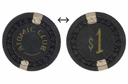 Atomic Club Casino Winnemucca Nevada $1 Chip 1951