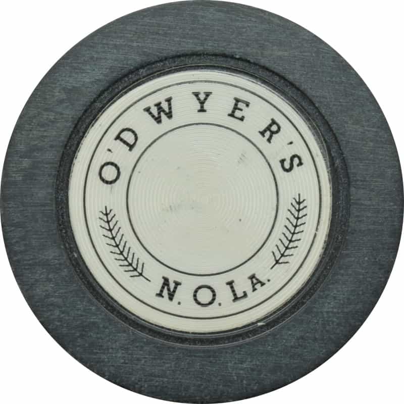 O'dwyer's Illegal Casino New Orleans Louisiana Black Roulette Chip