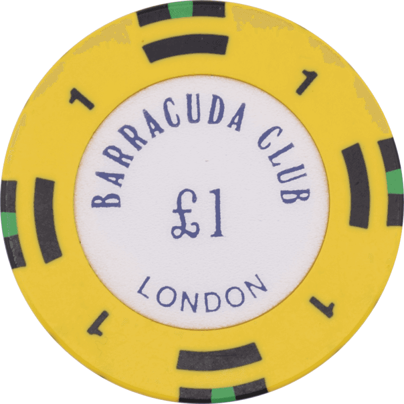 Barracuda Club Casino London United Kingdom Uk £1 4Rectl Chip