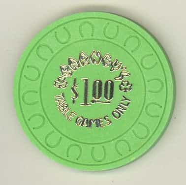Barney's Casino Stateline Nevada $1 Non-Negotiable Chip 1985