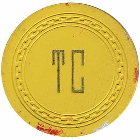 Tonopah Club Casino Tonopah Nevada $5 Chip 1940s