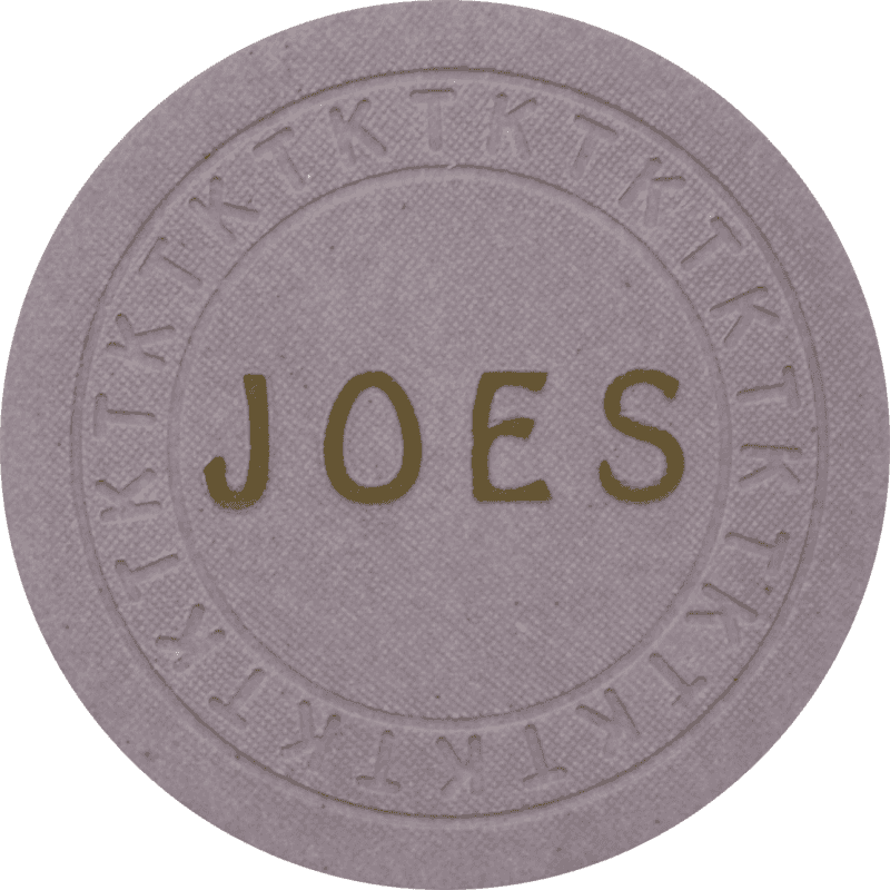 Joe's (Tavern) Casino Hawthorne Nevada $5 Chip 1950s