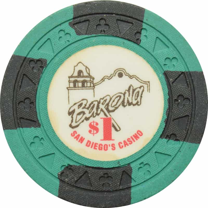Barona Resort & Casino Lakeside California $1 Chip Triclub Mold