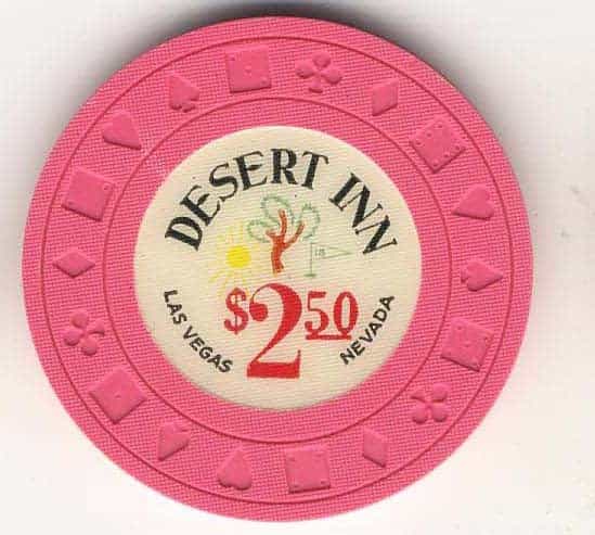 Desert Inn Casino Las Vegas Nevada $2.50 Chip 1960
