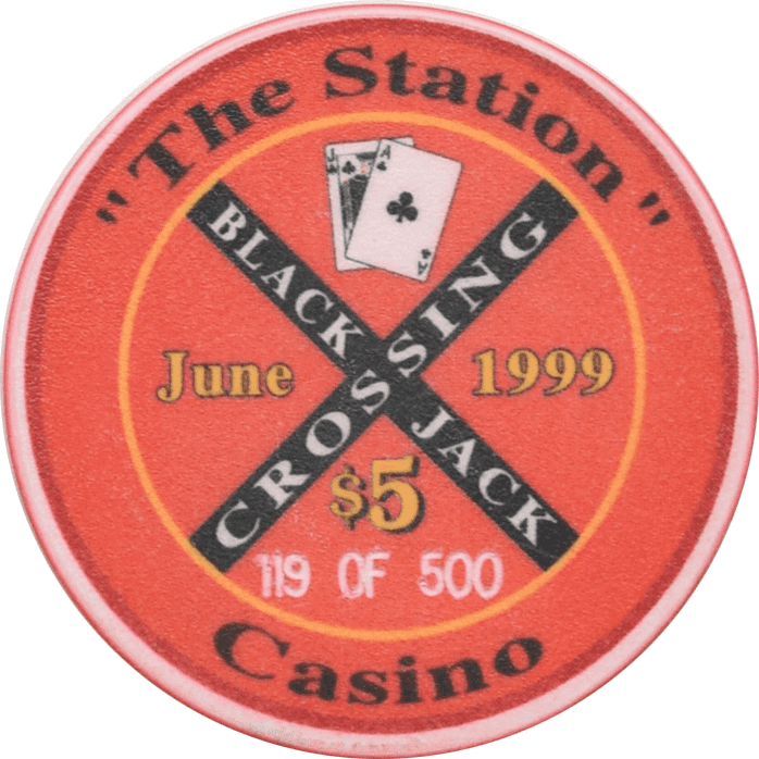Black Hawk Station Casino Black Hawk Colorado $5 Blackjack Crossing Chip
