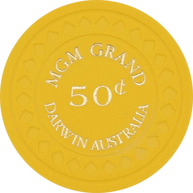 Mgm Grand Casino Darwin Nt Australia 50 Cent Chip